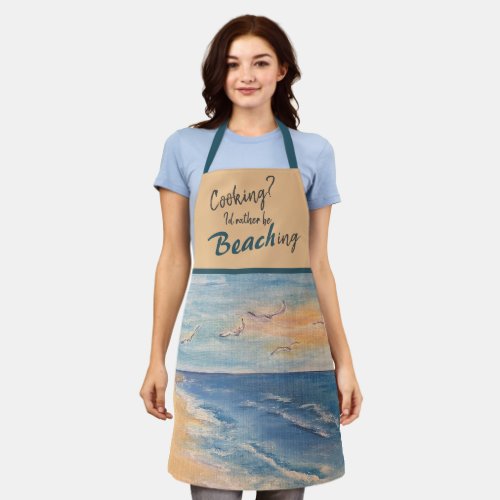 Ocean Beach Breeze All_Over Print Apron