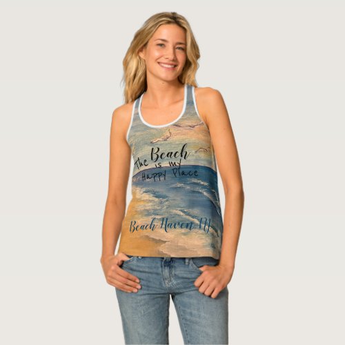 Ocean Beach Breeze Womens Tank Top