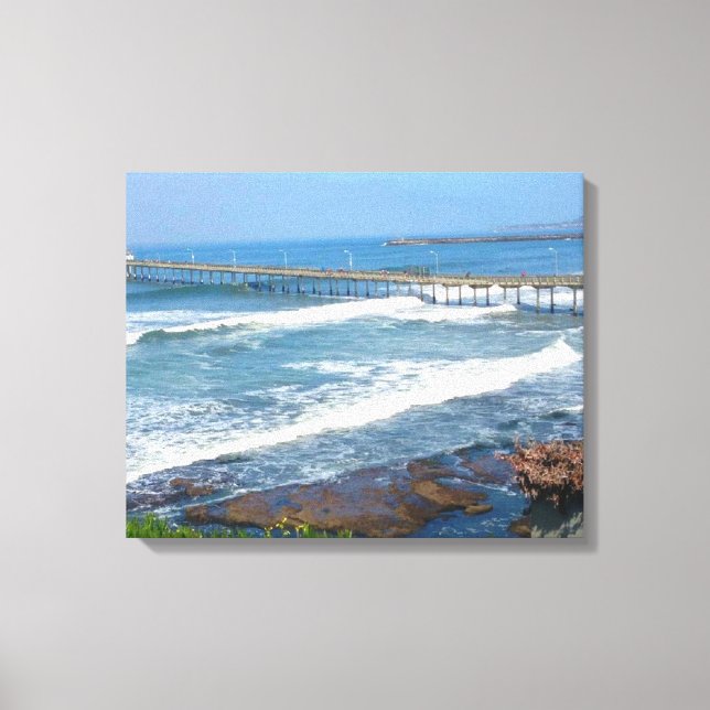 OCEAN BEACH, CALIFORNIA canvas Print (Front)
