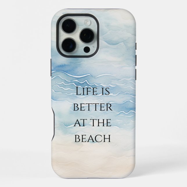 Ocean Beach Coastal   Iphone Case (Back)