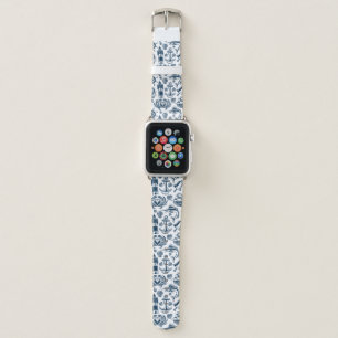 Ocean Beach Coastal Pattern Apple Watch Band