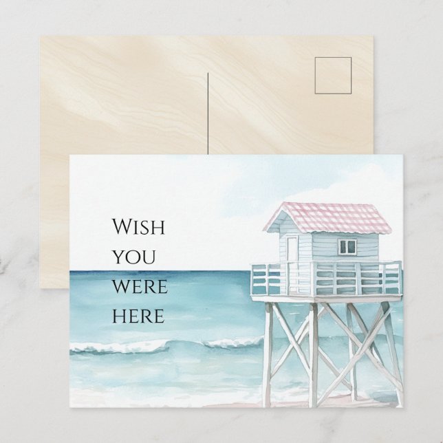 Ocean Beach Coastal  Postcard (Front/Back)