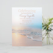 Ocean Beach Funeral Celebration of Life Flyer (Standing Front)