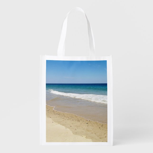 Ocean beach grocery bag (Front)
