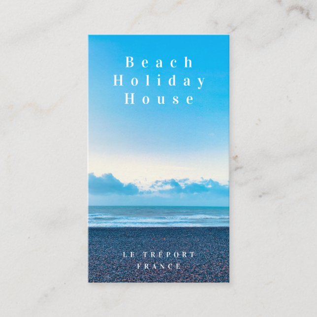Ocean Beach Guest House Business Card (Front)