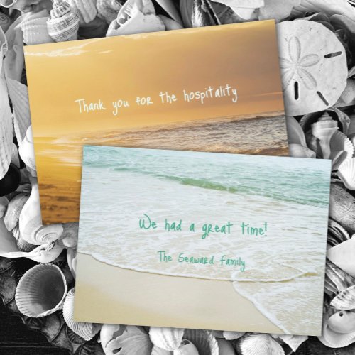 Ocean Beach Hospitality Thank You Card