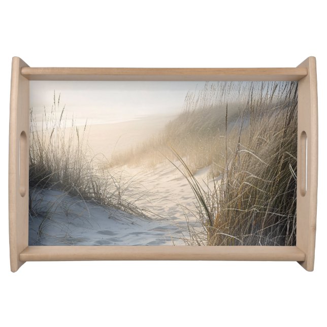 Ocean Beach Landscape Serving Tray (Front)