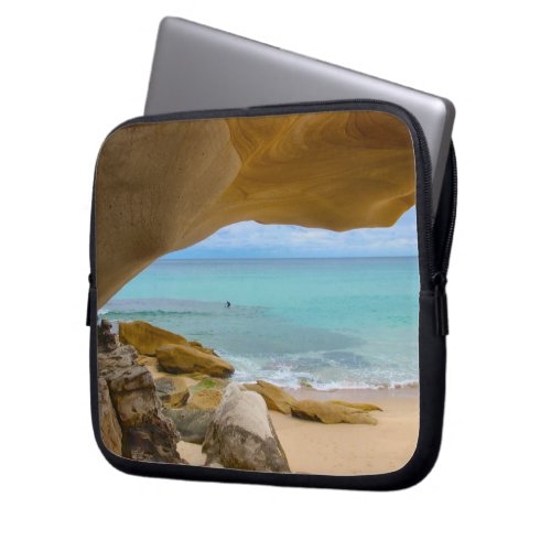 ocean beach laptop sleeve