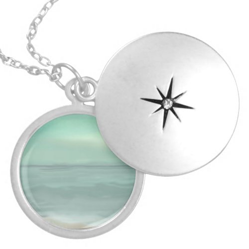 Ocean Beach Locket Necklace Jewelry