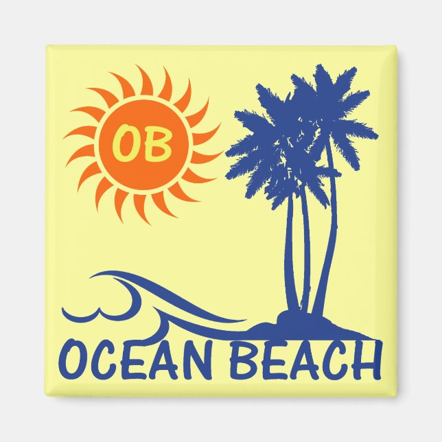 Ocean Beach Magnet (Front)