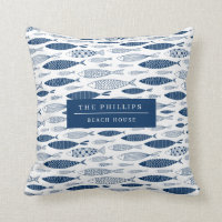 Ocean Beach Nautical Fish Pattern