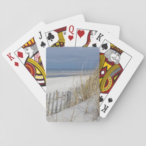 Ocean Beach on Cape Cod Poker Cards