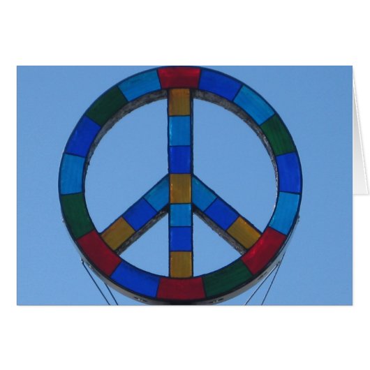 Ocean Beach Peace Sign Cards (Front Horizontal)
