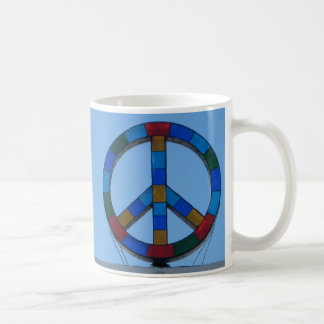 Ocean Beach Peace Sign Coffee Mug