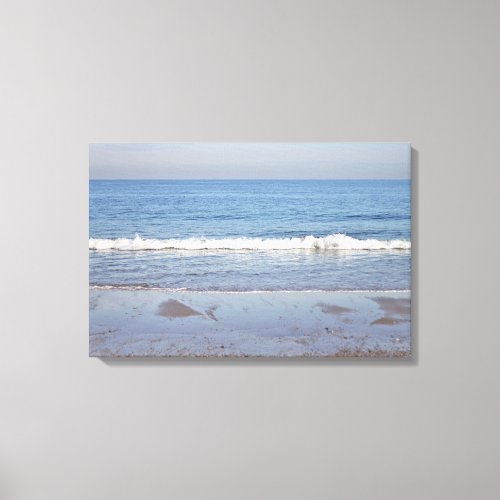 Ocean beach photo canvas print