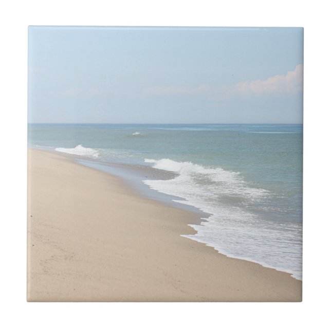 Ocean beach photo tile (Front)