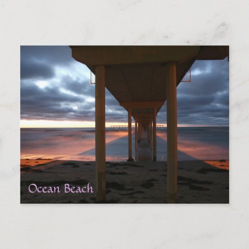 Ocean Beach pier Postcard