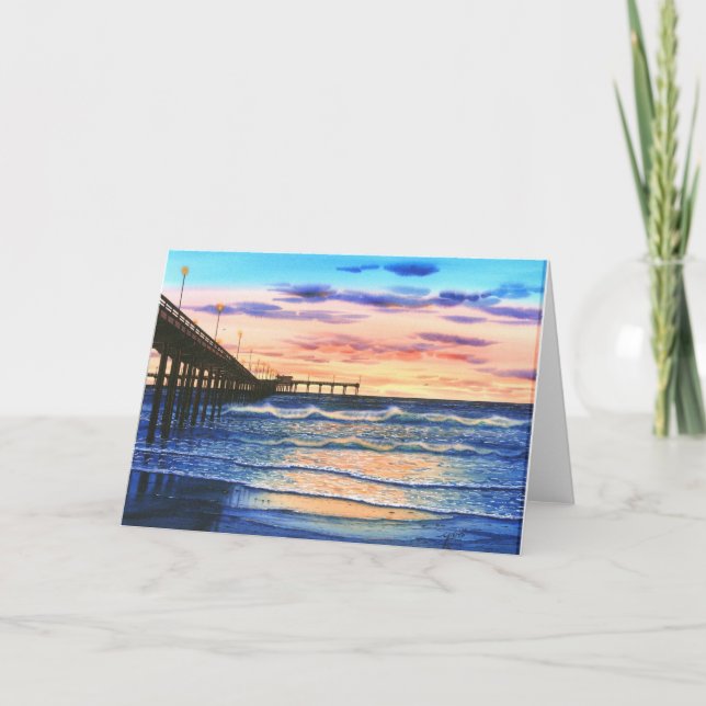 OCEAN BEACH PIER SUNSET CARD (Front)
