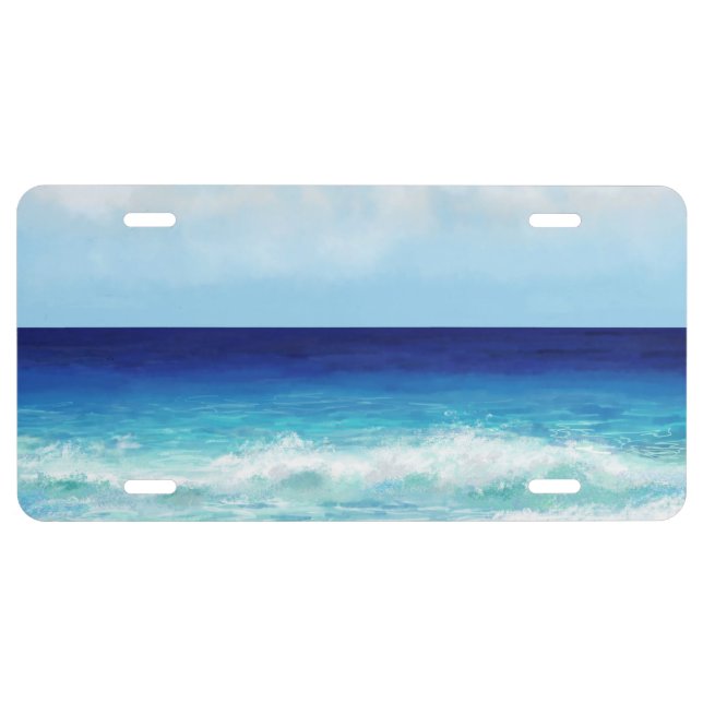 Ocean Beach Sea view 275 License Plate (Front)