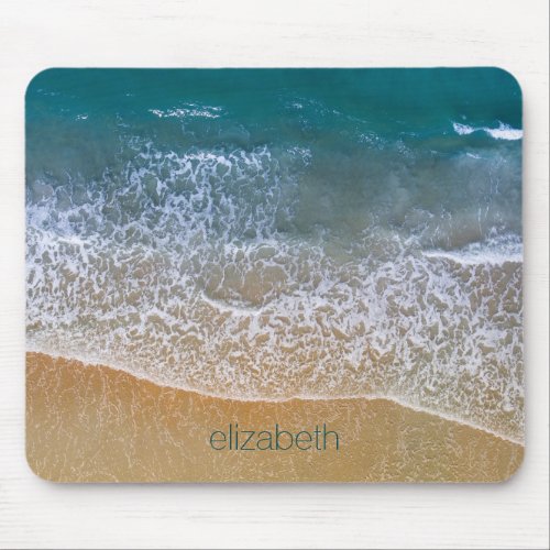 Ocean beach seashore personalized mouse pad