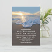 Ocean Beach Seaside Summer Wedding Invitation (Standing Front)