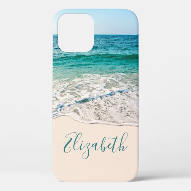 Ocean Beach Shore to Add Your Name Case-Mate iPhone Case (Back)