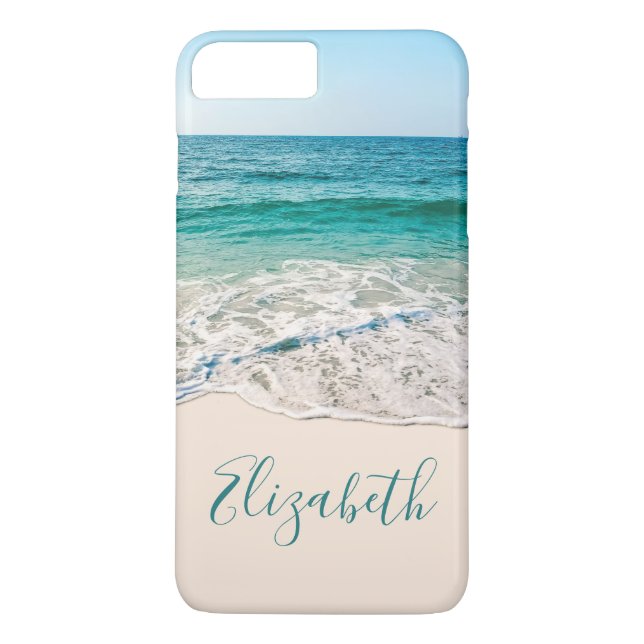 Ocean Beach Shore to Add Your Name Case-Mate iPhone Case (Back)