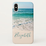 Ocean Beach Shore To Add Your Name Iphone Xs Case at Zazzle