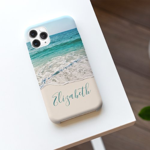 Ocean Beach Shore to Add Your Name Case_Mate iPhone 14 Case