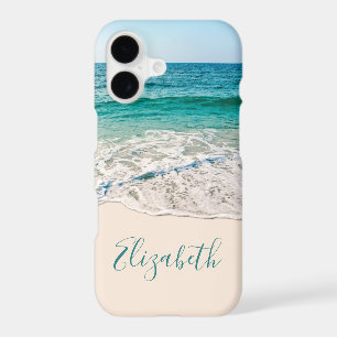 Ocean Beach Shore to Add Your Name iPhone 17 Case