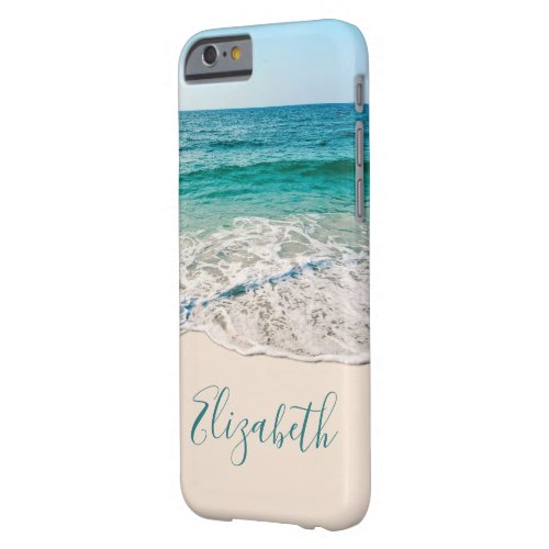 Ocean Beach Shore to Add Your Name Barely There iPhone 6 Case