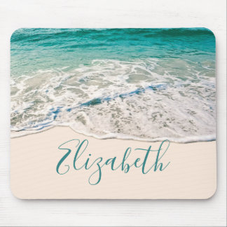 Ocean Beach Shore to Add Your Name Mouse Pad