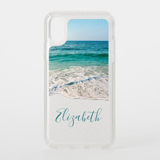 Ocean Beach Shore to Add Your Name Speck iPhone XS Case (Front)