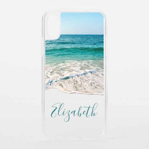 Ocean Beach Shore to Add Your Name iPhone XS Case