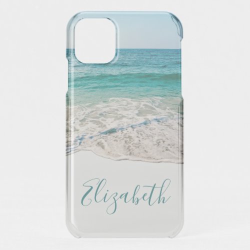 Ocean Beach Shore to Add Your Name iPhone 11 Case