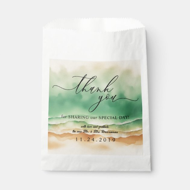 Ocean Beach Signature Summer Sea Sand Favor Bag