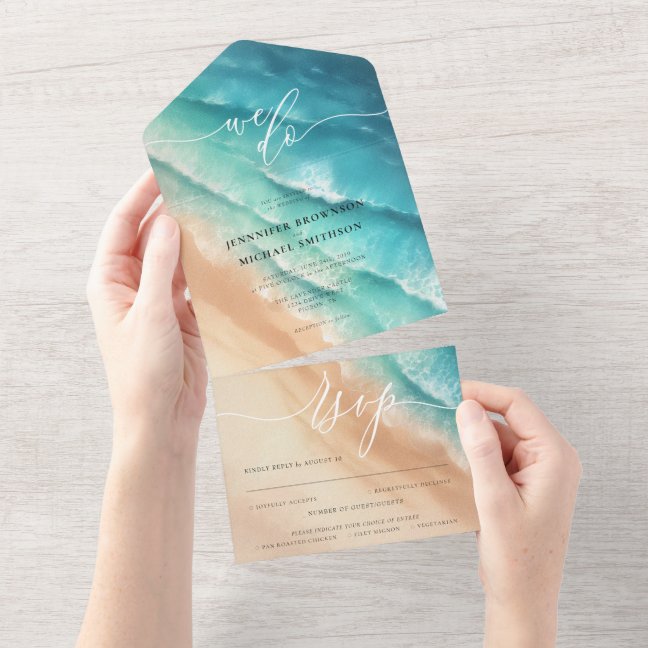 Ocean Beach Summer Special All In One Invitation