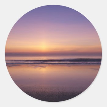 Ocean Beach Sunrise Color Photo Stickers by Jamene at Zazzle