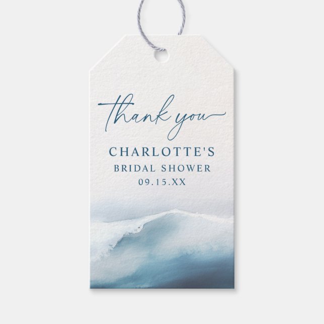 Ocean Beach Thank You  Gift Tags (Front)