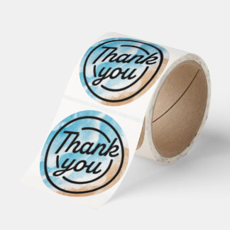 Ocean Beach Theme Thank You Sticker