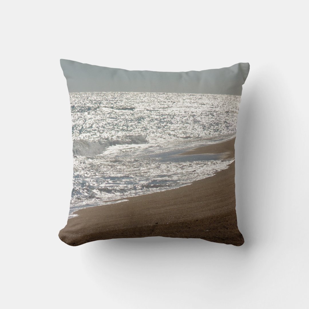 Ocean Beach Themed Throw Pillow | Zazzle