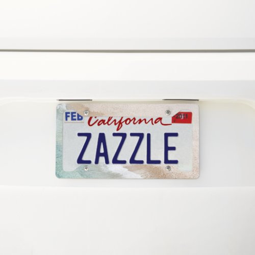 Ocean Beach Tranquility 1 ocean wall decor  License Plate Frame