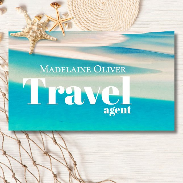 Ocean Beach Travel Agent Business Card QR Code (Creator Uploaded)