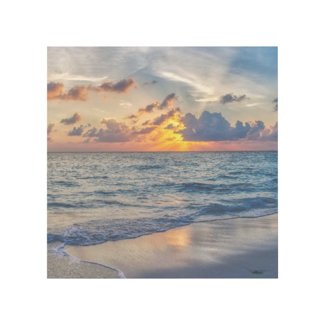 OCEAN BEACH TROPICAL ART GALLERY WRAP 12X12 (Front)