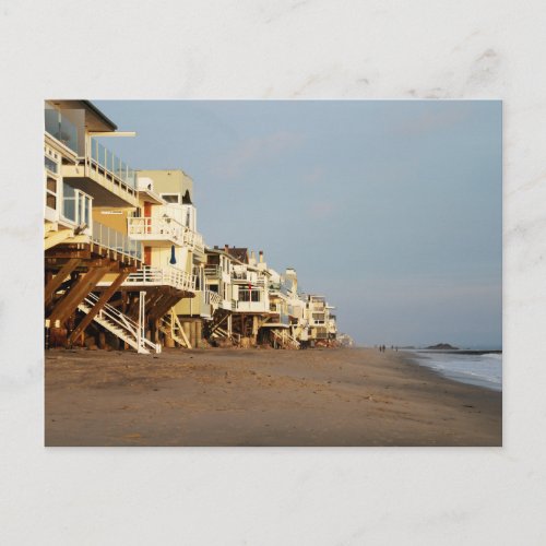 Ocean Beach View Malibu California Postcard