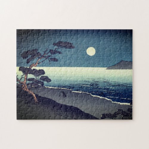 Ocean Beach View of Japanese Sun Rise Filter Jigsaw Puzzle