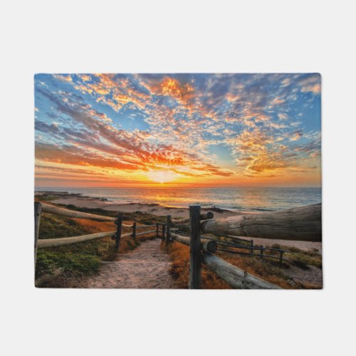 Ocean Beach View Tropical Sunset Paradise Dream Doormat