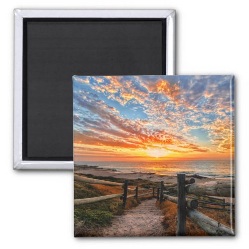 Ocean Beach View Tropical Sunset Paradise Dream Magnet