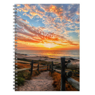 Ocean Beach View Tropical Sunset Paradise Dream Notebook