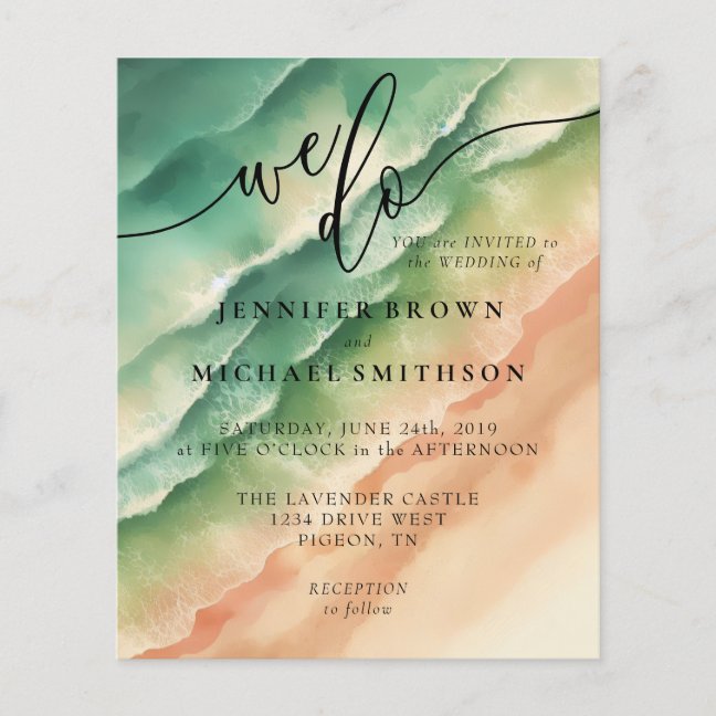 Ocean Beach Watercolor Signature We do sunny Flyer